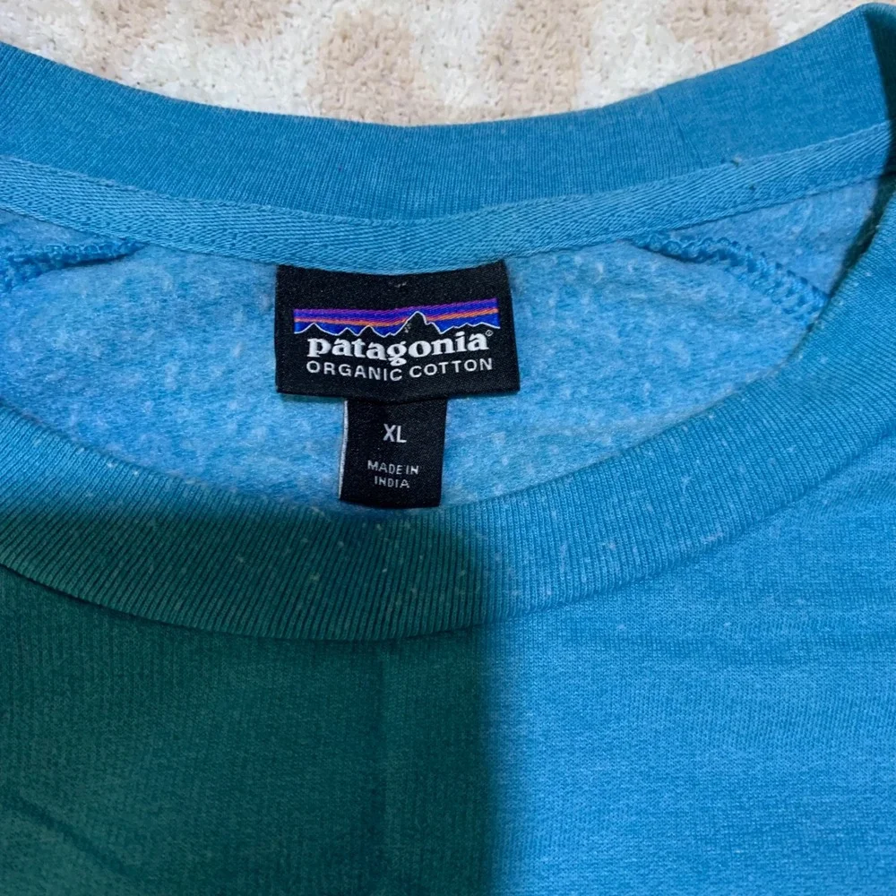 Patagonia Long Sleeve Shirt Blue‎ Bison Graphic Organic Cotton XL Mens